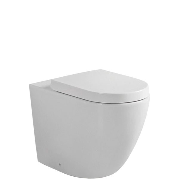 Koko Gloss White Wall-Faced Toilet Suite