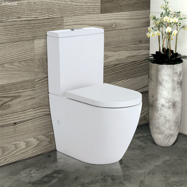 Koko Back-to-Wall Toilet Suite, Gloss White