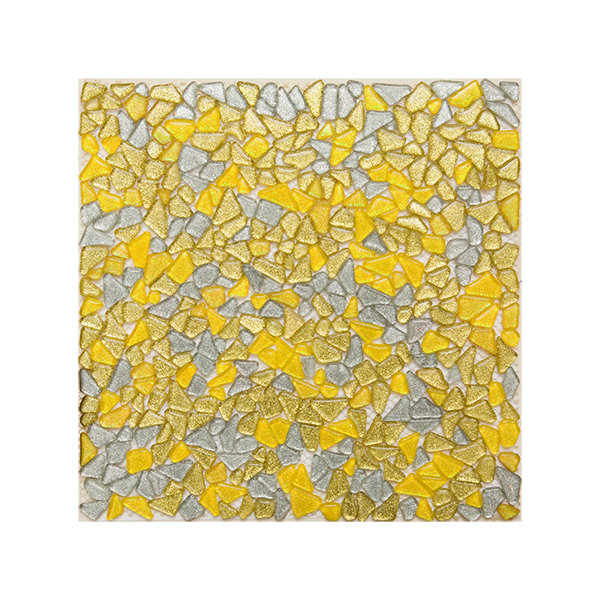 300x300mm Yellow Pebbles Glass Mosaic