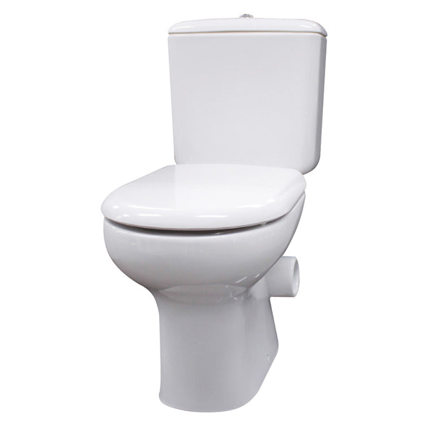 RAK Liwa White Close-Coupled Toilet Suite Skew Trap