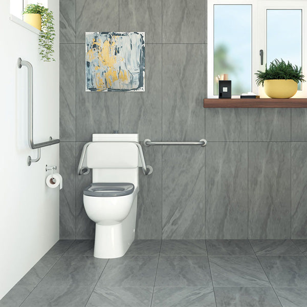 RAK Compact Back-to-Wall Toilet Suite, Grey