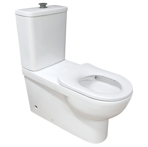 Stella Care Back-to-Wall Toilet Suite, White Seat