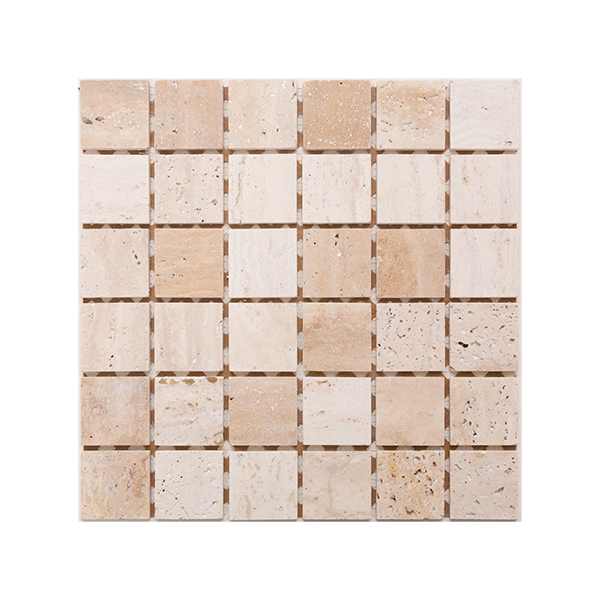 305x305mm Classic Travertine Mosaic – Tilermade P/L